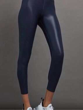 Carbon38 High Rise Shine Navy Blazer